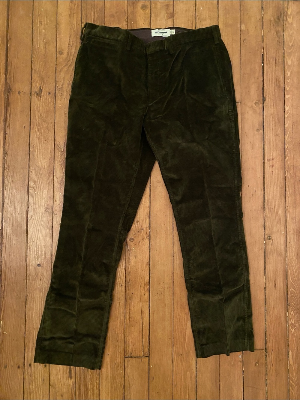 Men's Olive Green Corduroy Pants 36/31
